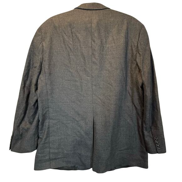 Brooks Brothers Gray Houndstooth Plaid Wool Cashmere Blazer Sport Coat Jacket 46 - Picture 3 of 11